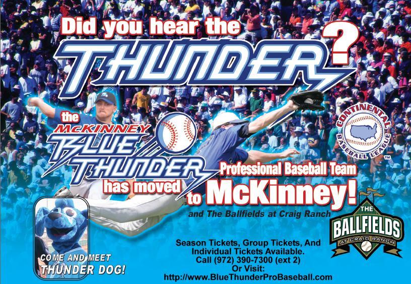 McKinney Blue Thunder 2008 pocket schedule