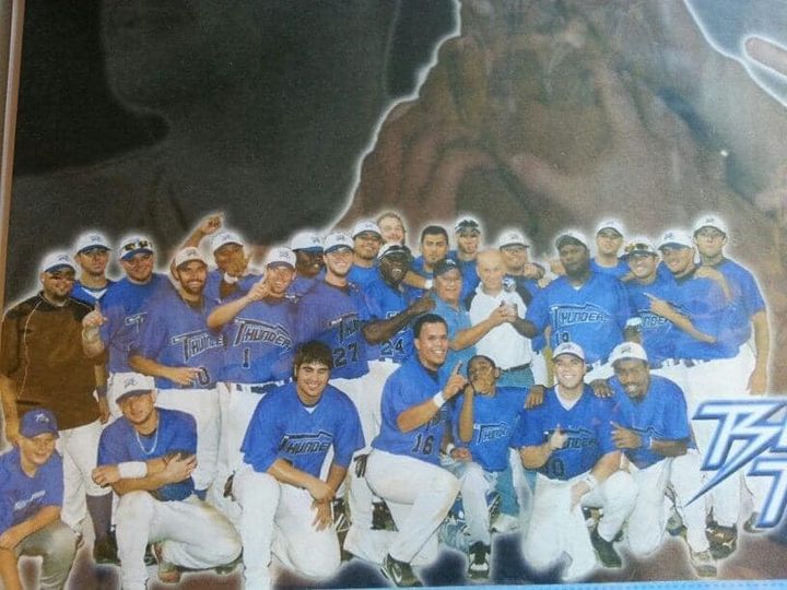 tarrant county blue thunder 2007 continental baseball league championship team photo